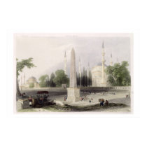 An Egyptian obelisk in the Atmeidan, or Hippodrome posters