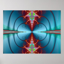 An Electrical Storm On Top of the Water Poster