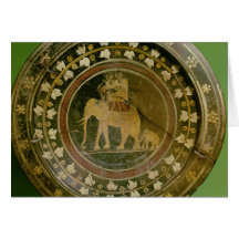 An elephant used in war against the card