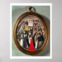 An Elizabethan Maundy Ceremony, c.1560 (w/c on vel Poster