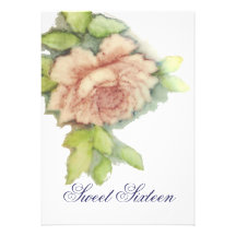 An English Rose Sweet Sixteen Invitation-Cust.