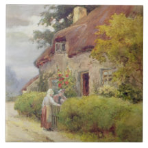 An evening gossip ceramic tiles