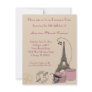 An Evening in Paris Pink Themed Party Invitation