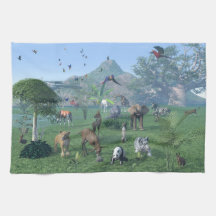 An exotic wild animal scene
