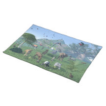 An exotic wild animal scene American MoJo Placemat