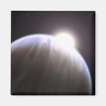 An extrasolar planet with its parent star magnet