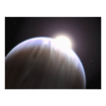 An extrasolar planet with its parent star photo art