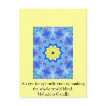 An eye for eye ... Gandhi  quote Post Card