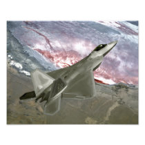 An F/A-22 Raptor flies a training mission