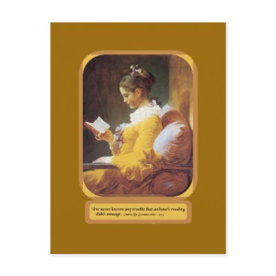 An Hour Reading Post Card by friendlyspirit