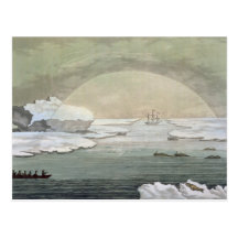 An iced-in British whaleboat is liberated by the s Post Card