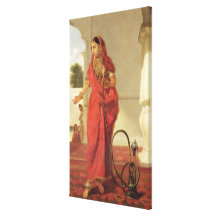 An Indian Dancing Girl with a Hookah, 1772 (oil on Stretched Canvas Print