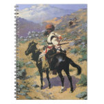 An Indian Trapper by Remington, Vintage Wild West Spiral Note Book