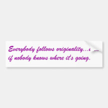 An interesting concept for creative people. bumper stickers