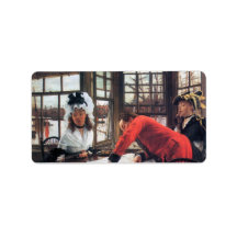 An interesting story by James Tissot Personalized Address Labels