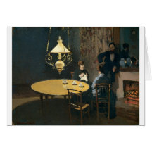 An Interior after diner (1868-1869) Greeting Cards
