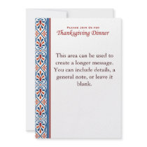 An Invitation to Dinner