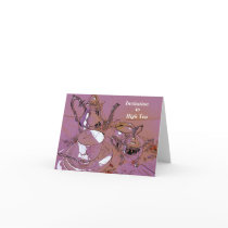 An invitation to high tea greeting card
