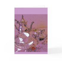 An invitation to high tea greeting card