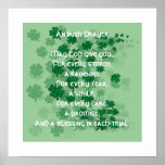 An Irish Prayer - Every Tear -A Smile Poster