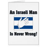 An Isralei Man Is Never Wrong Cards