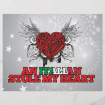 An Italian Stole my Heart Flyer Design