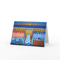An Italian Summer's End Beach Greeting Card