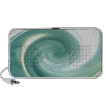 An ocean of green waves iPhone speaker