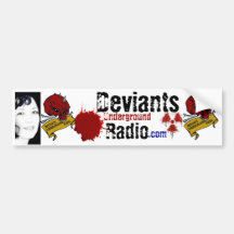 An Official "Deviants Underground Radio" Sticker Bumper Sticker