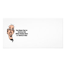 An Old Man's Happy Hour Custom Photo Card