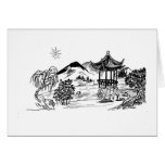 An Oriental Scenery Greeting Cards