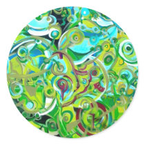 Anahata - energies open round sticker