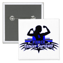 Anal Cancer Fierce Cancer Survivor Buttons
