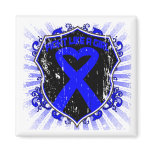 Anal Cancer Fight Like A Girl Armor Fridge Magnets