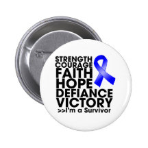 Anal Cancer Hope Strength Victory Button