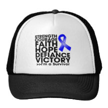 Anal Cancer Hope Strength Victory Trucker Hat