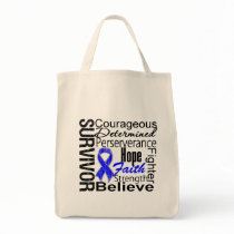 Anal Cancer Survivor Collage Bags