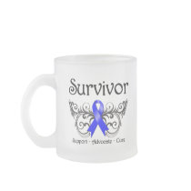 Anal Cancer Survivor Floral Deco Mugs