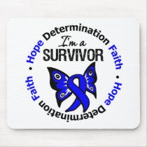 Anal Cancer Survivor Hope Determination Faith Mouse Pads