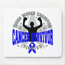 Anal Cancer Tough World Champion Survivor Mousepads
