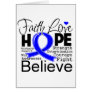 Anal Cancer Typographic Faith Love Hope Greeting Cards