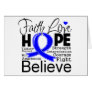 Anal Cancer Typographic Faith Love Hope Cards