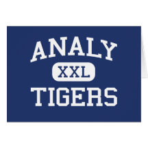 Analy - Tigers - High - Sebastopol California Greeting Card