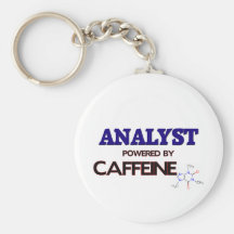 Analyst Powered by caffeine Key Chain