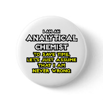 Analytical Chemist...Assume I Am Never Wrong