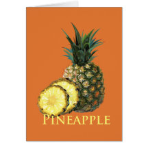 Ananas tropical cartes de vœux