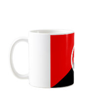 Anarchist flag with A symbol Mug