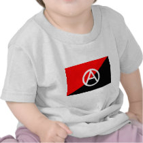 Anarchist flag with A symbol T Shirt