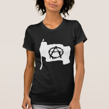 Anarchist t-shirt anti-capitalist punk political