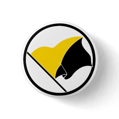 Anarcho-Capitalist Banner Button by Libertymaniacs